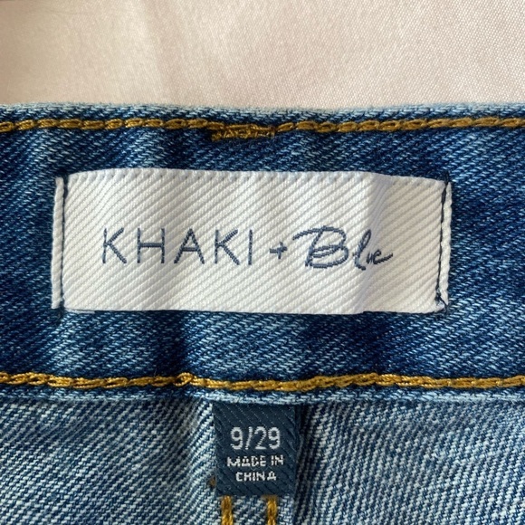 Khaki and Blu “Y2K” High Waisted Embroidered Cutoffs Juniors 9 - Picture 4 of 4